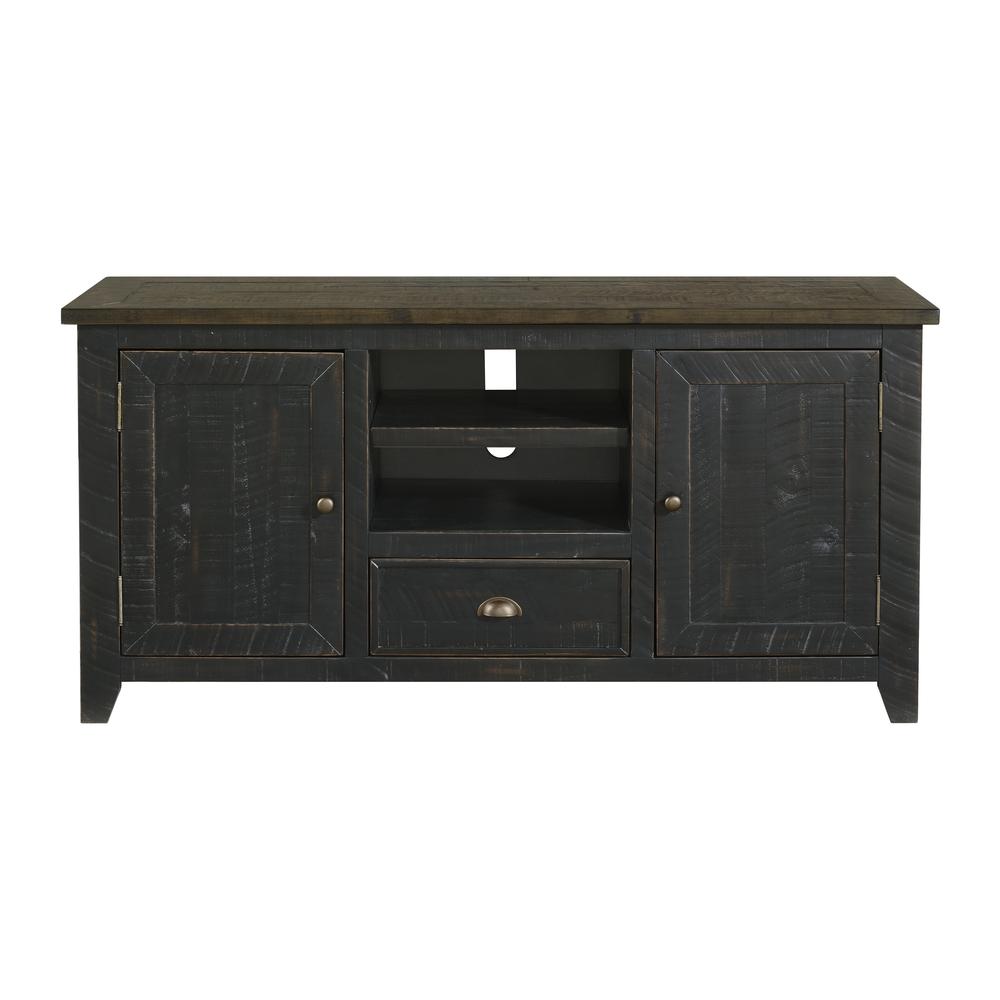 Martin Svensson Home Monterey 60" TV Stand, Black and Brown. Picture 1