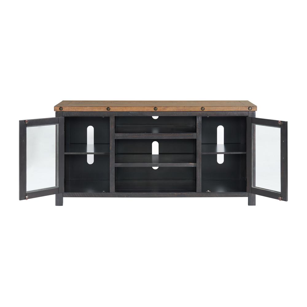 Martin Svensson Home Bolton TV Stand, Black Stain and Natural. Picture 6
