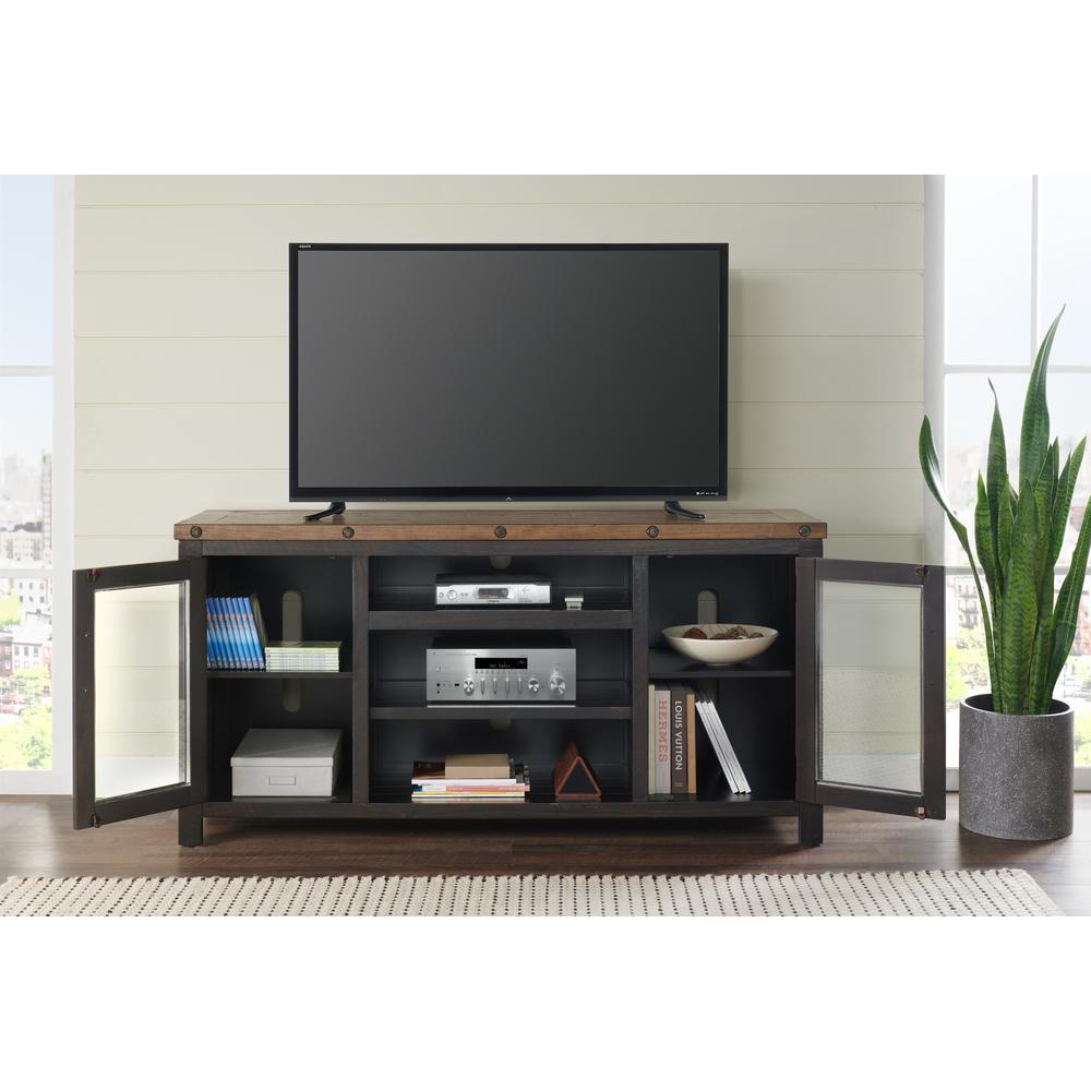 Martin Svensson Home Bolton TV Stand, Black Stain and Natural. Picture 7
