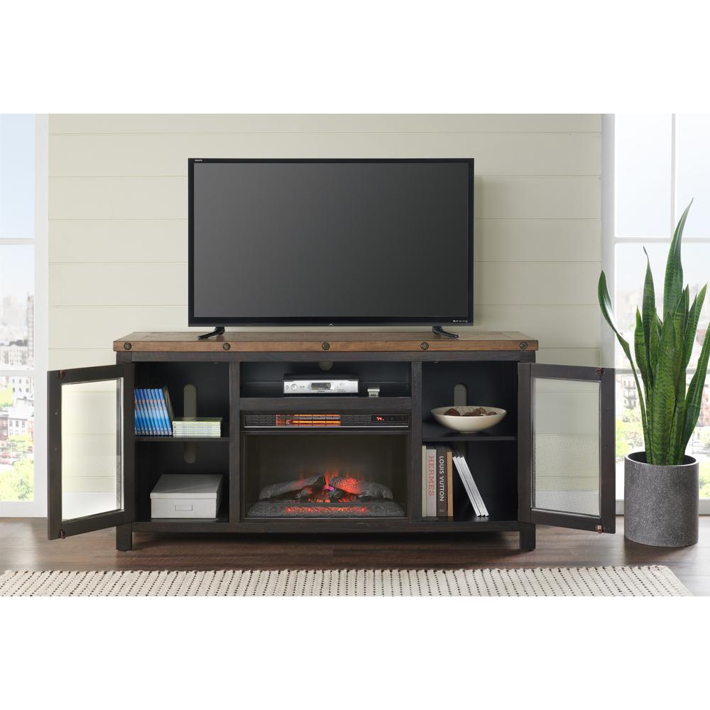 Martin Svensson Home Bolton TV Stand, Black Stain and Natural. Picture 8