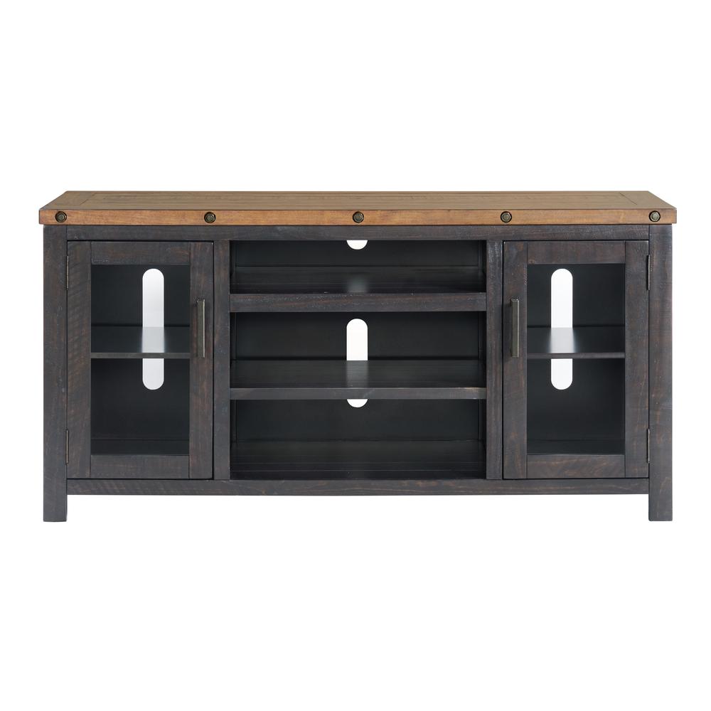 Martin Svensson Home Bolton TV Stand, Black Stain and Natural. Picture 1