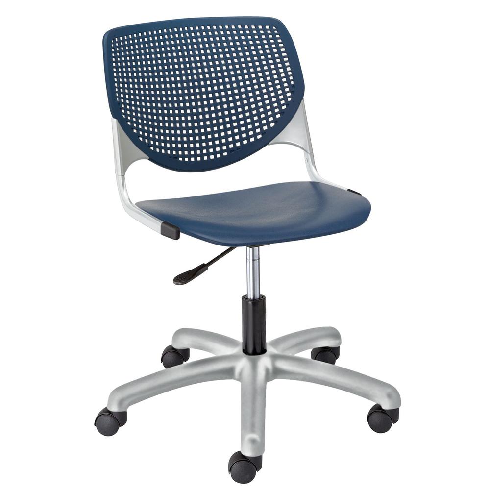 KOOL Poly Task Chair, Navy. Picture 1