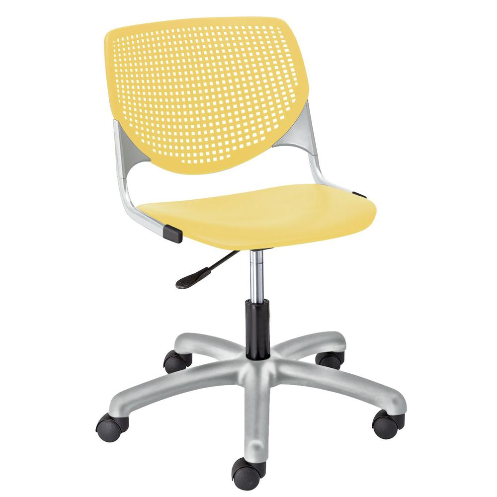 KOOL Poly Task Chair, Yellow. Picture 1