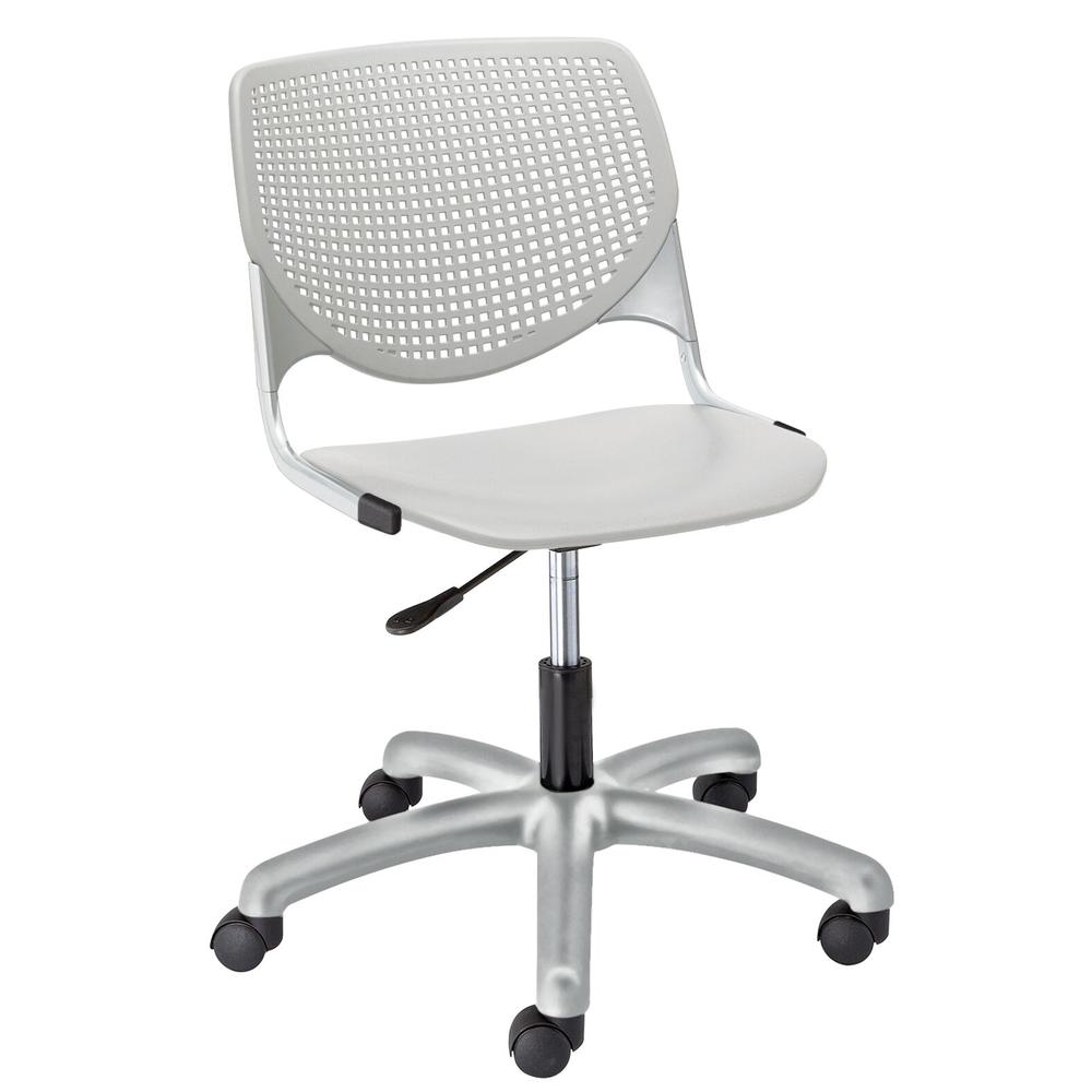 KOOL Poly Task Chair, Light Grey. Picture 1