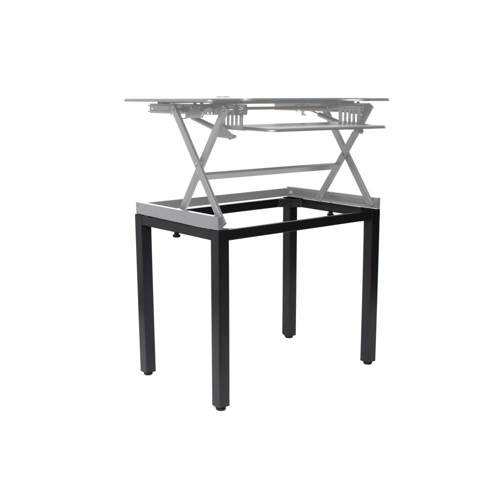 Rocelco Standing Desk Legs - Home Office Sit Stand Up Workstation Floor Stand for DADR-40 and DADR-46 (R DADRB-FS). Picture 2