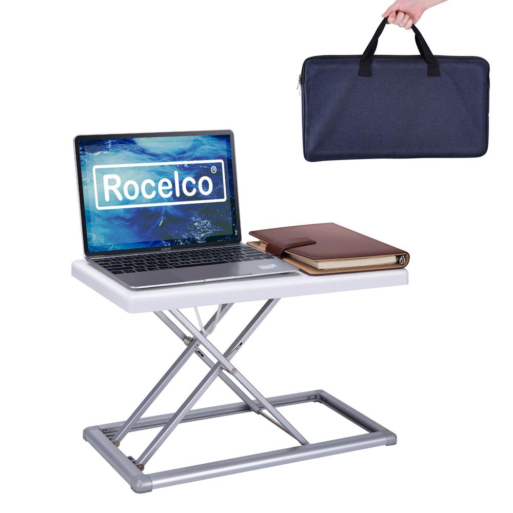 Rocelco 19" Portable Standing Desk Riser. Picture 1