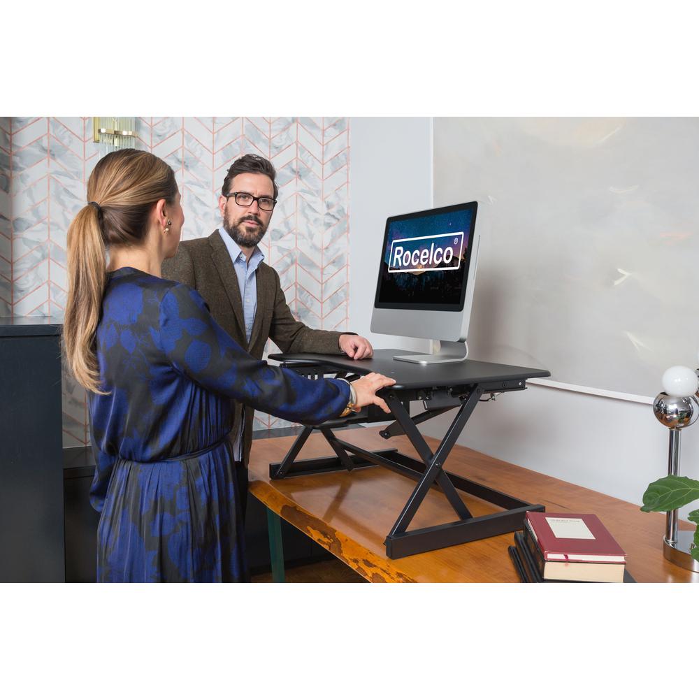Rocelco 40" Large Height Adjustable Standing Desk. Picture 9