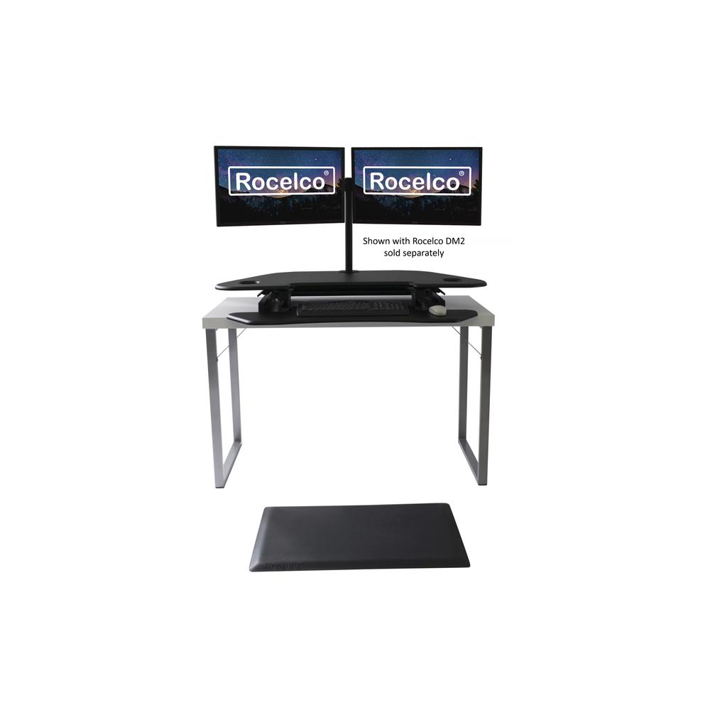 Rocelco 46" Height Adjustable Corner Standing Desk. Picture 3