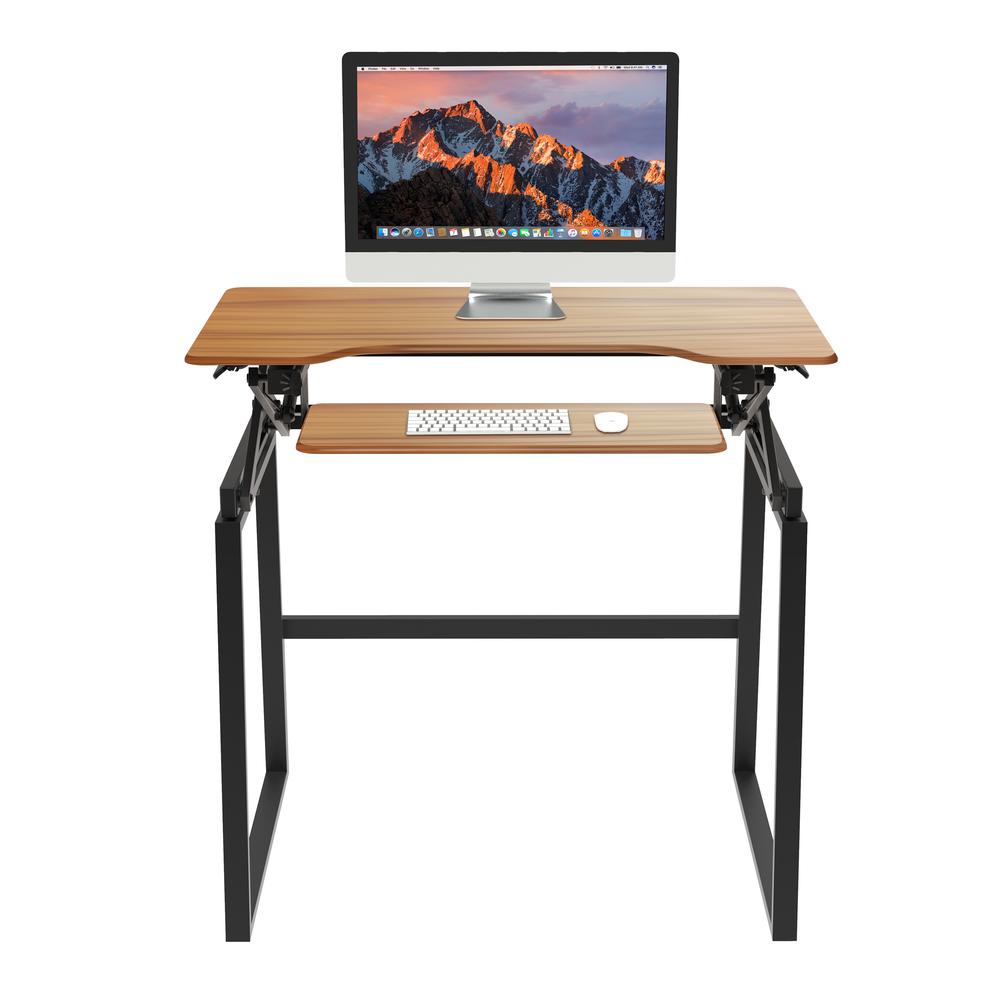 Rocelco 40" Mobile Large Height Adjustable Standing Desk. Picture 3