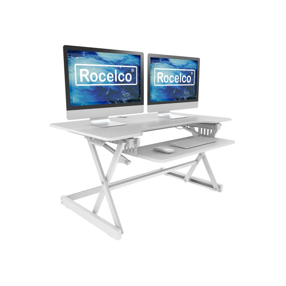 Rocelco 40" Large Height Adjustable Standing Desk. Picture 1