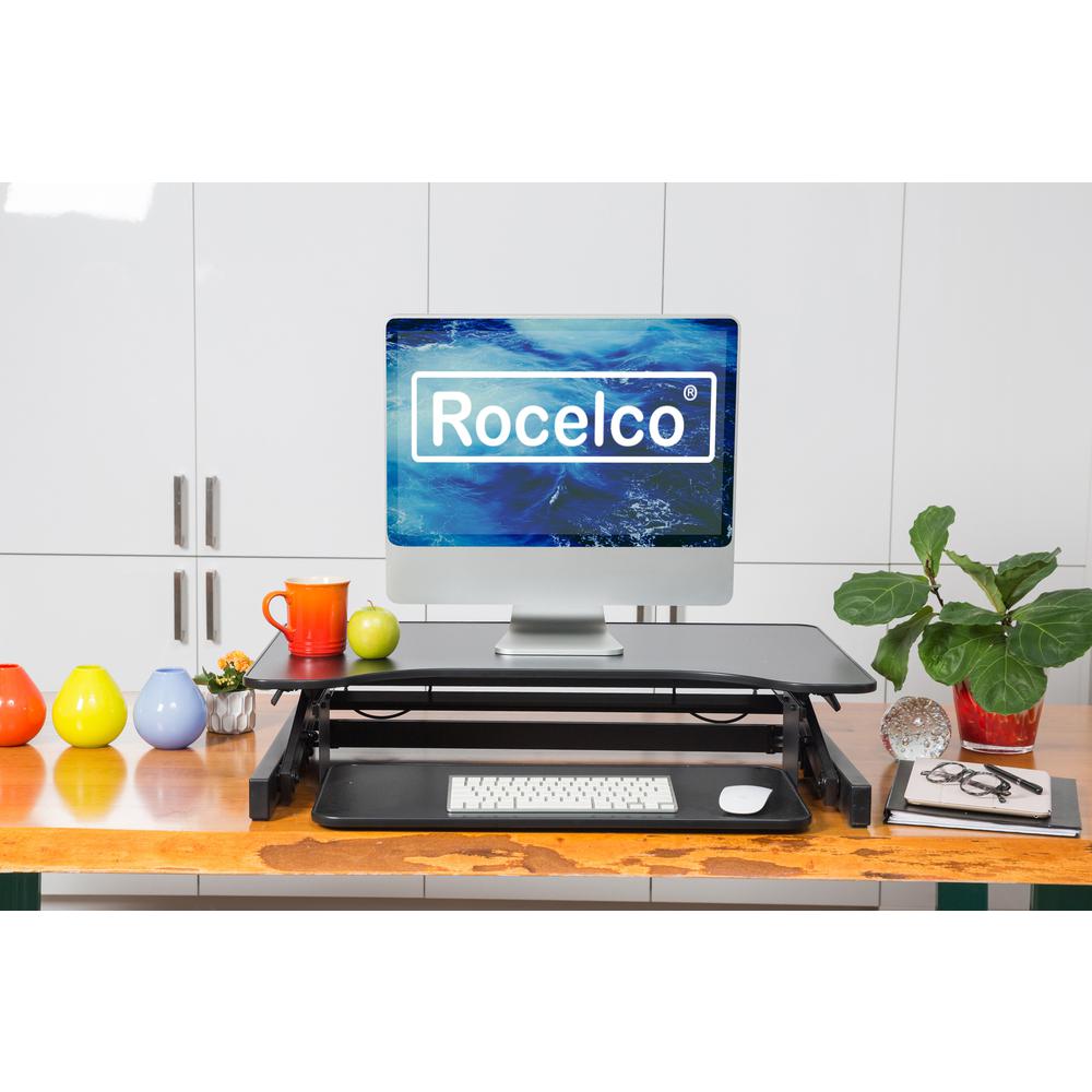 Rocelco 32" Height Adjustable Standing Desk. Picture 2