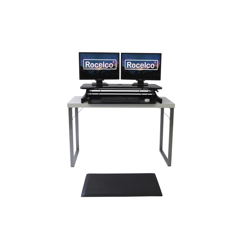 Rocelco 37.5" Deluxe Height Adjustable Standing Desk. Picture 3