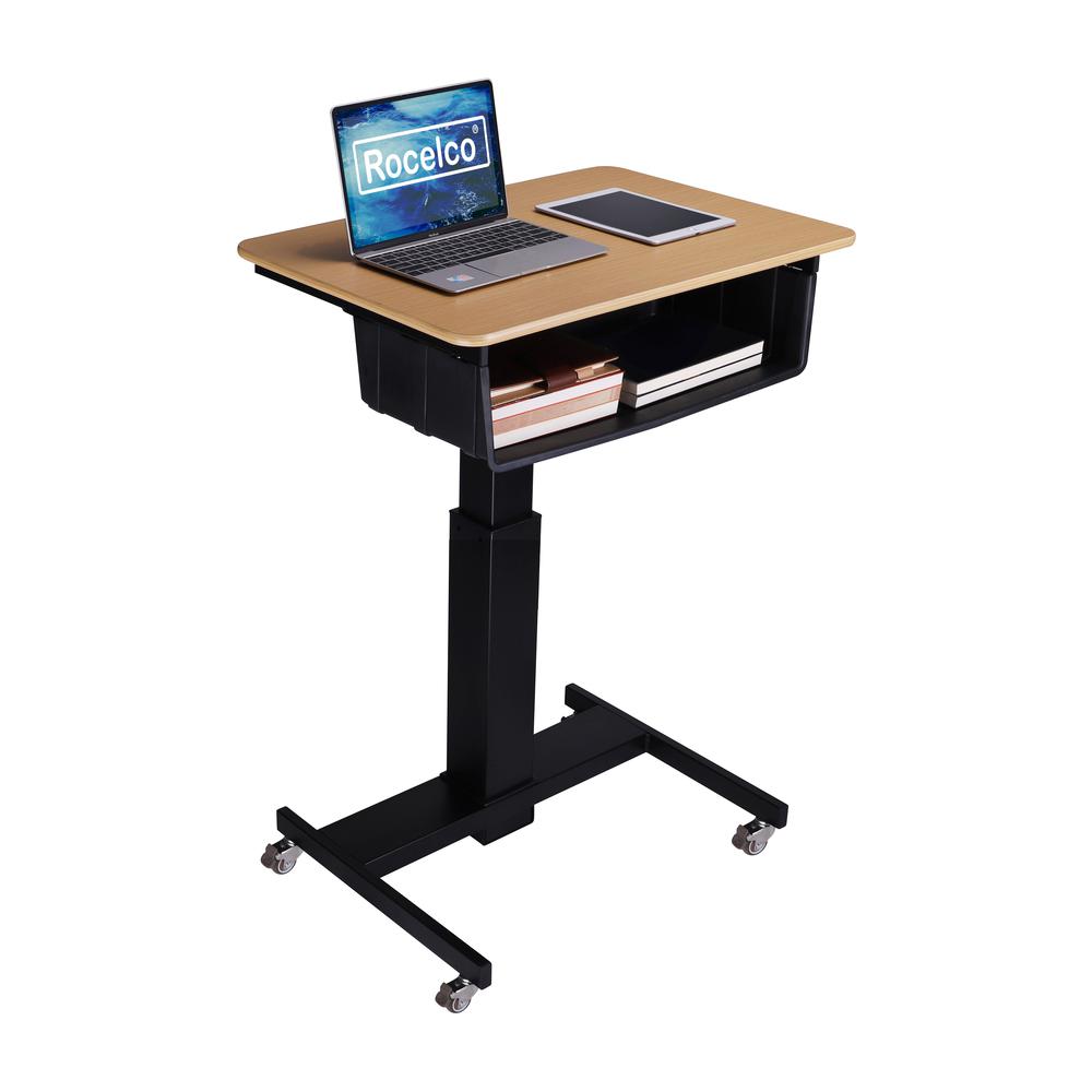 Rocelco 28" Height Adjustable Mobile School Standing Desk. Picture 1