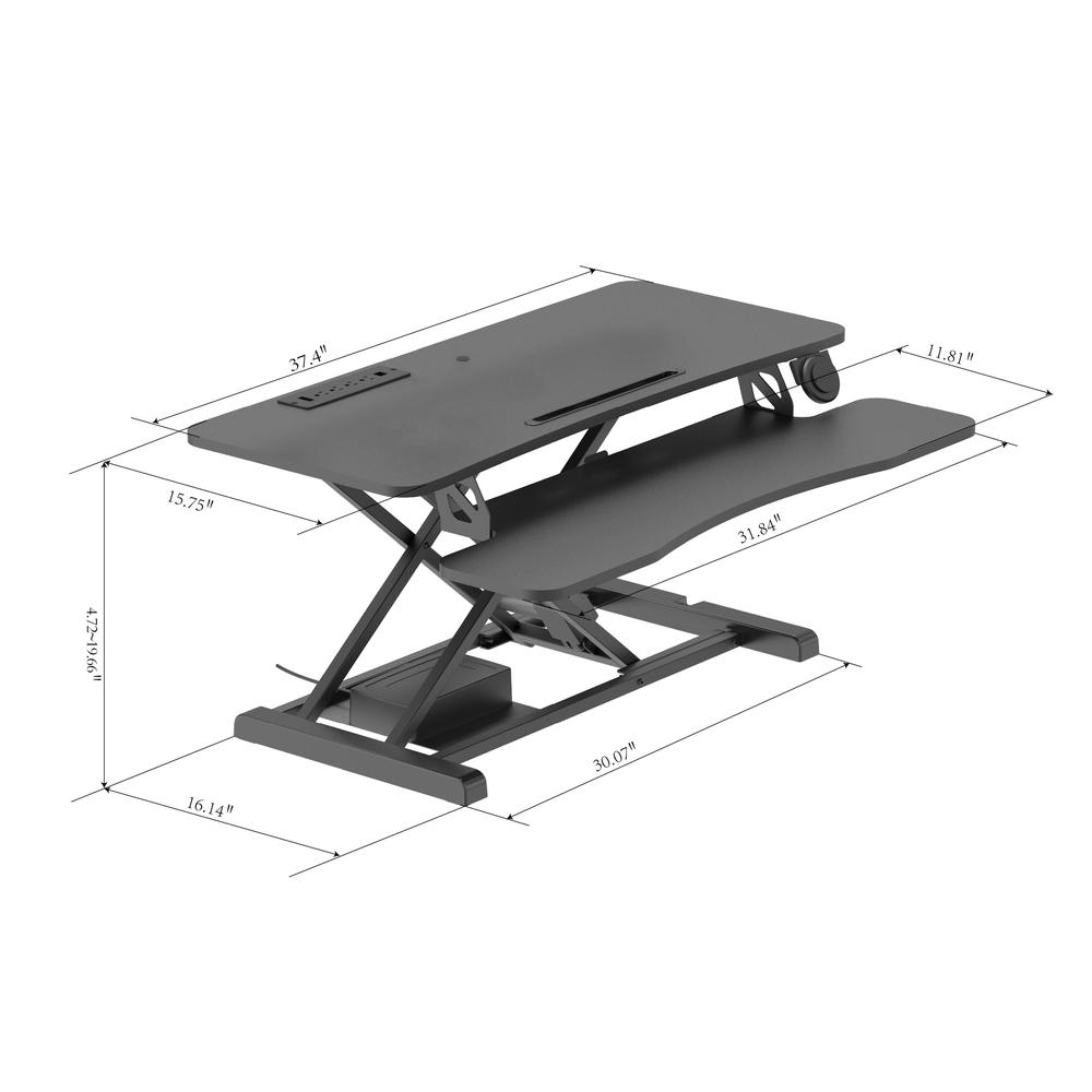Rocelco 37.4" Electric Standing Desk. Picture 2