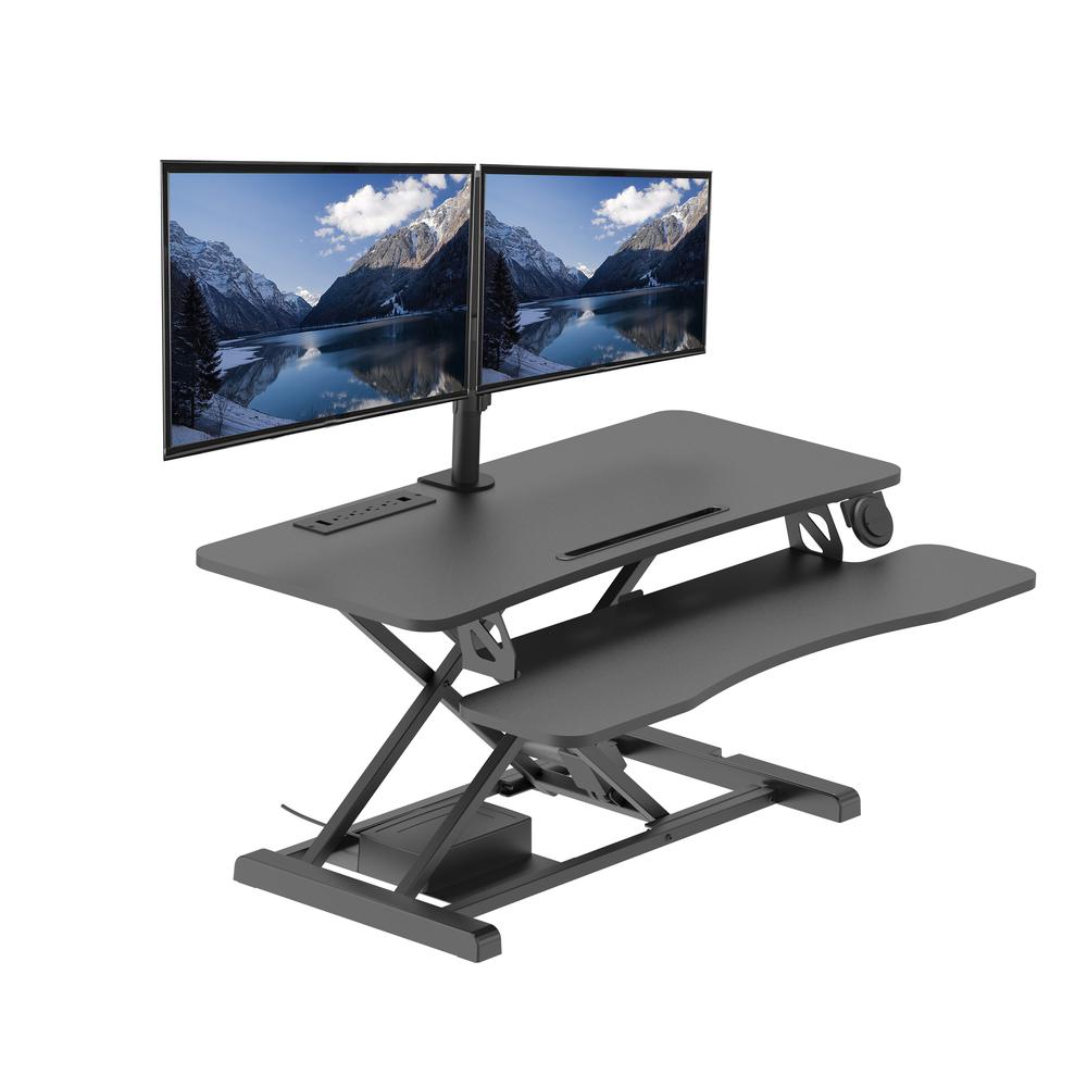 Rocelco 37.4" Electric Standing Desk. Picture 1