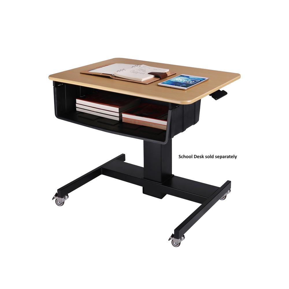 Rocelco Book Box for 28" Height Adjustable Mobile School Standing Desk (R MSD-BB). Picture 5