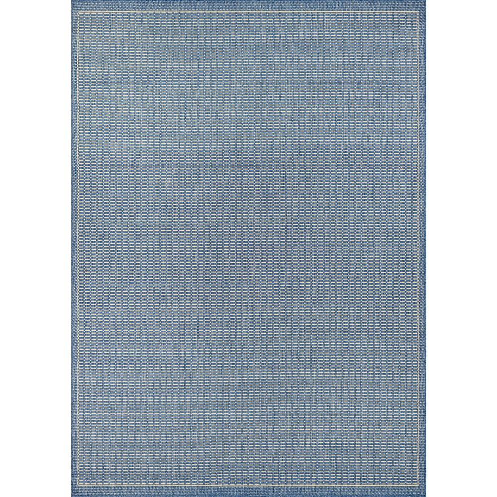 Saddlestitch Area Rug, Champagne/Blue ,Rectangle, 2' x 3'7". The main picture.