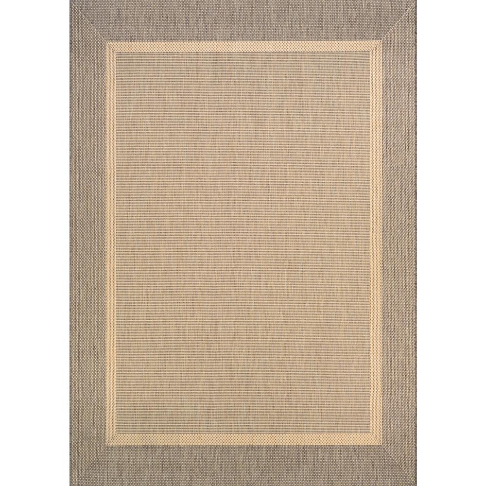 Stria Texture Area Rug, Natural/Coffee ,Rectangle, 7'6" x 10'9". Picture 1