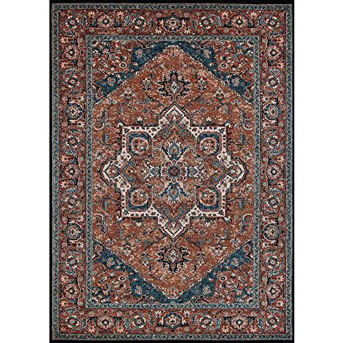 Antique Mashad- Burnished Clay  4'6" X 6'6", Area Rug. Picture 1