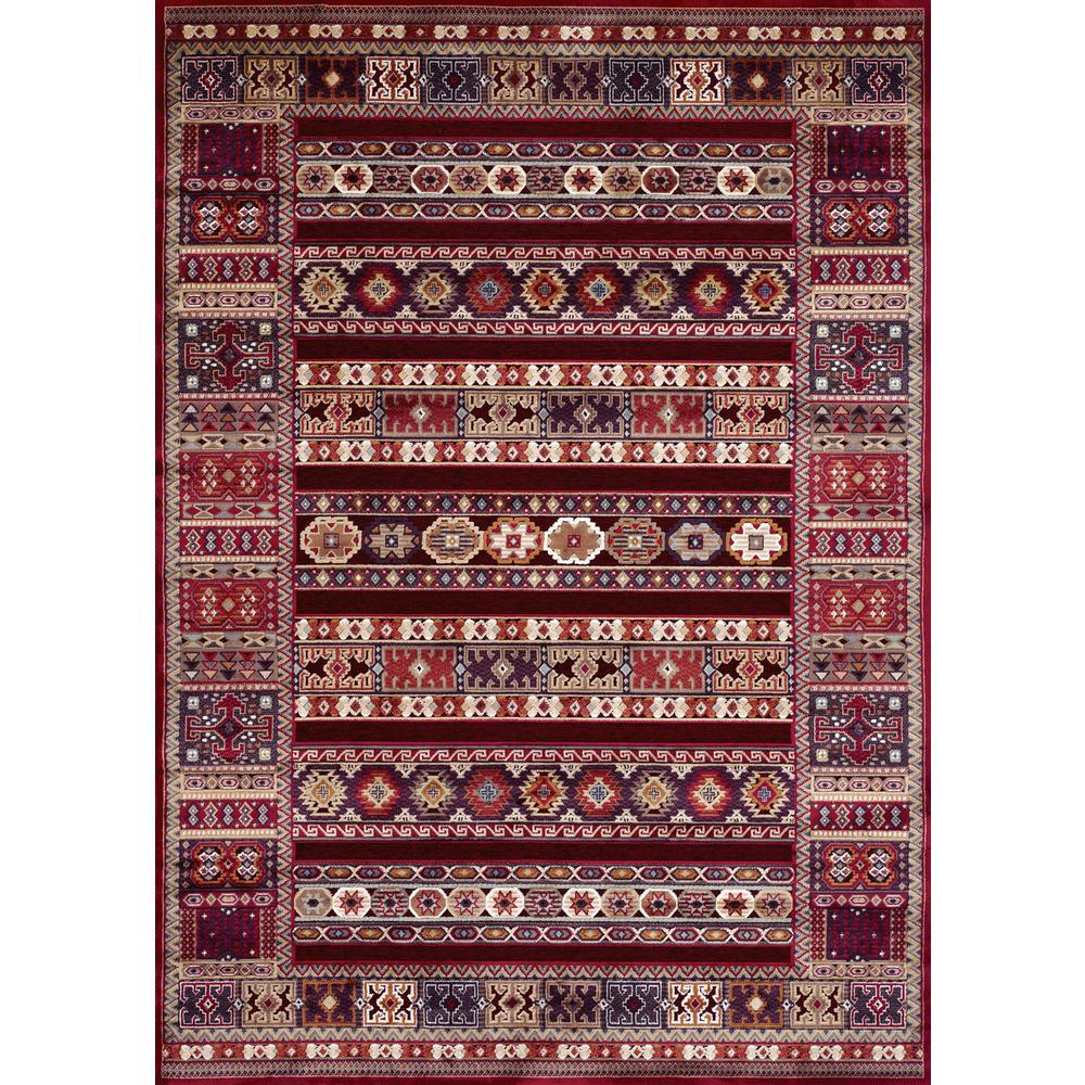 Jerrico Area Rug, Ruby ,Rectangle, 2'1" x 3'7". Picture 1