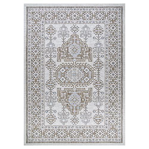 Woodburn- Ivory-Sand 6'6" X 9'6", Area Rug. Picture 1