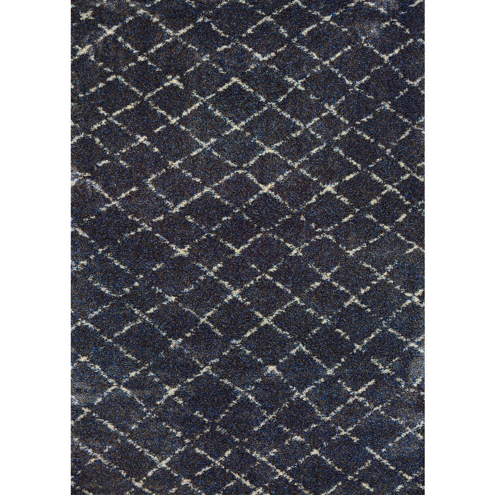 Gio Area Rug, Navy/Grey ,Runner, 2'2" x 7'10". Picture 1