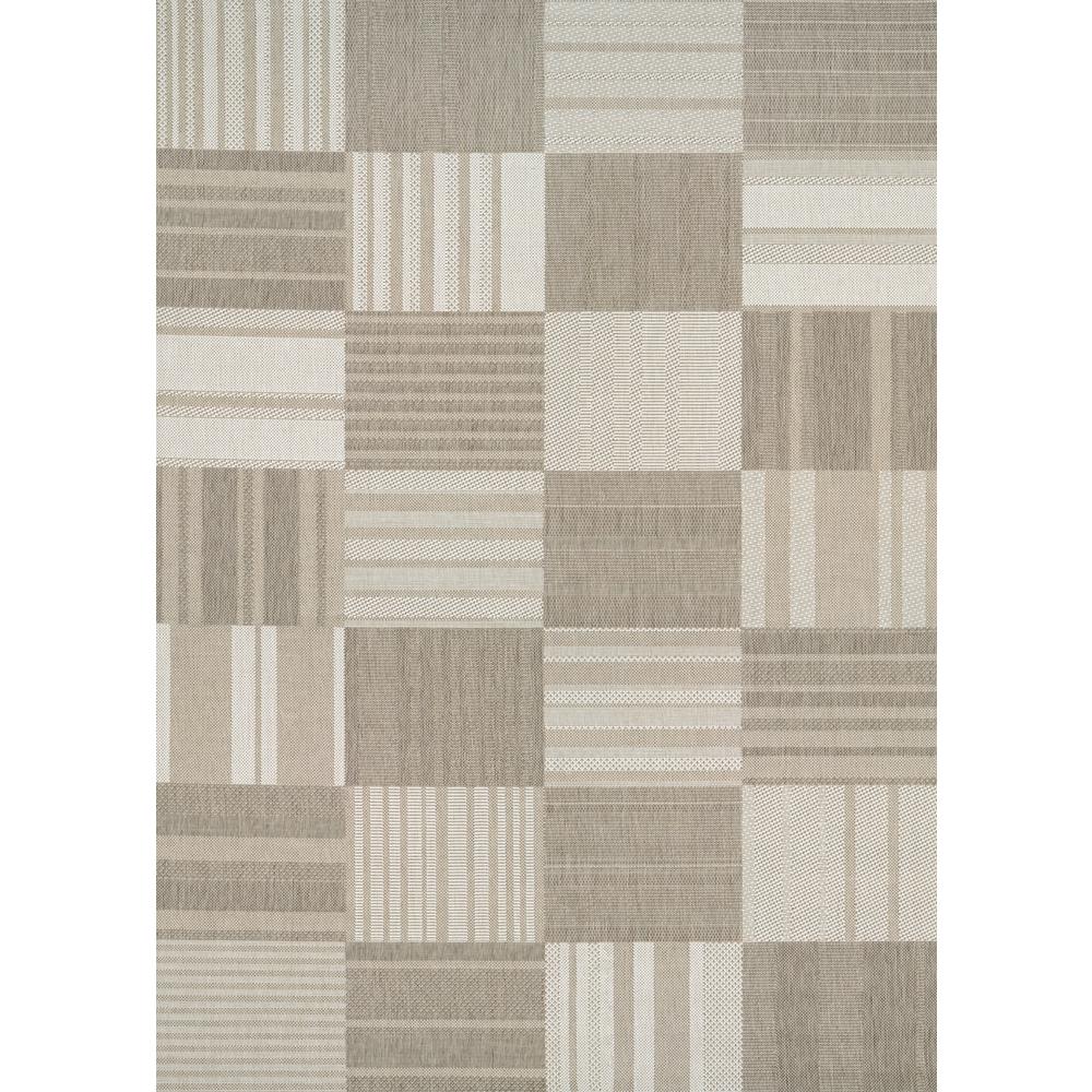 Patchwork Area Rug, Beige/Ivory ,Runner, 2'2" x 7'10". Picture 1