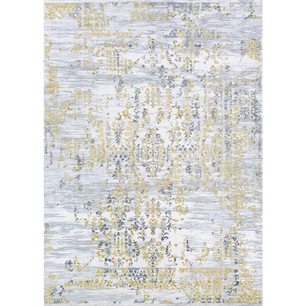 Samovar Area Rug, Gold/Silver/Ivry ,Runner, 2'3" x 7'6". Picture 1