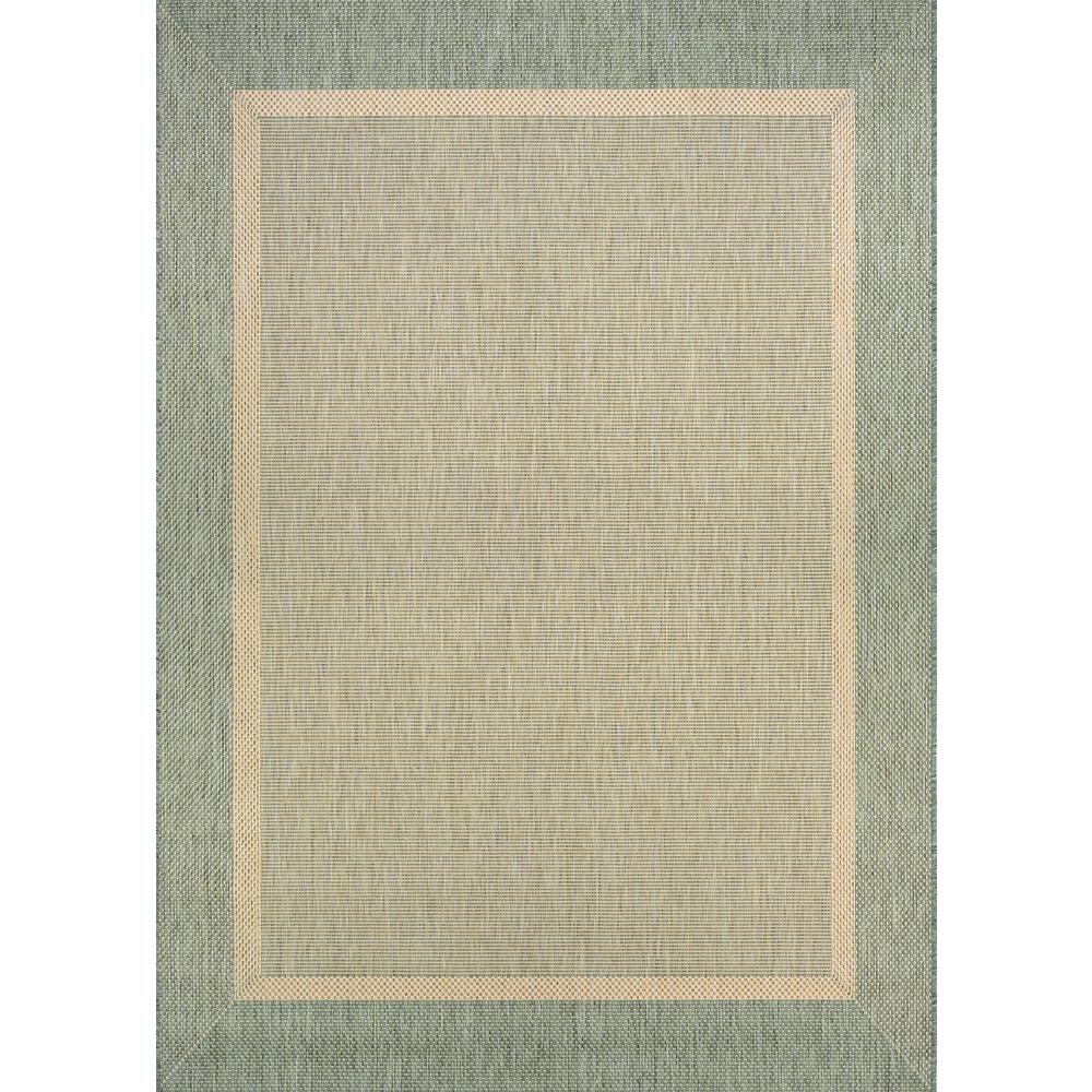 Stria Texture Area Rug, Natural/Green ,Runner, 2'3" x 7'10". Picture 1