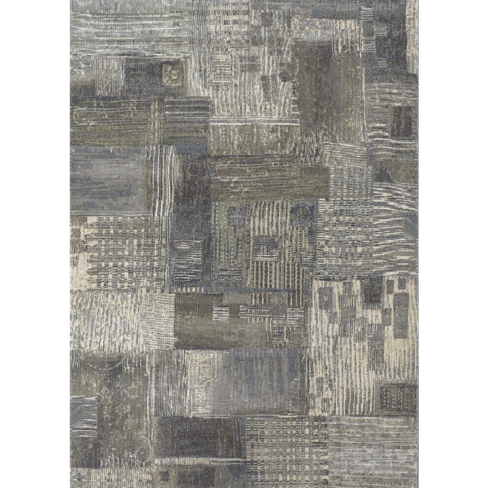 Abstract Mural Area Rug, Antique Cream ,Runner, 2'7" x 7'10". Picture 1