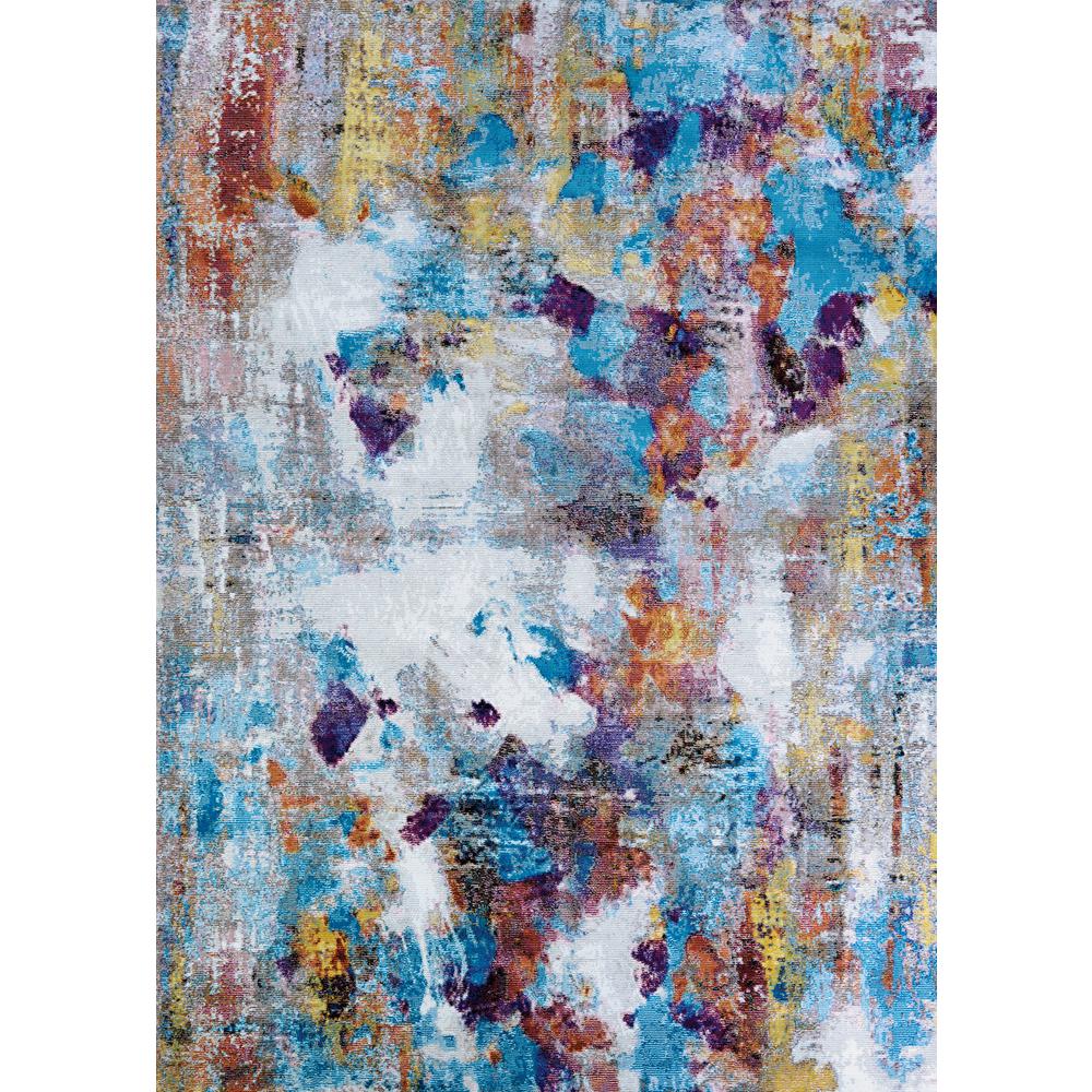 Artistspalette Area Rug, Oyster/Multi ,Rectangle, 3'6" x 5'6". Picture 1