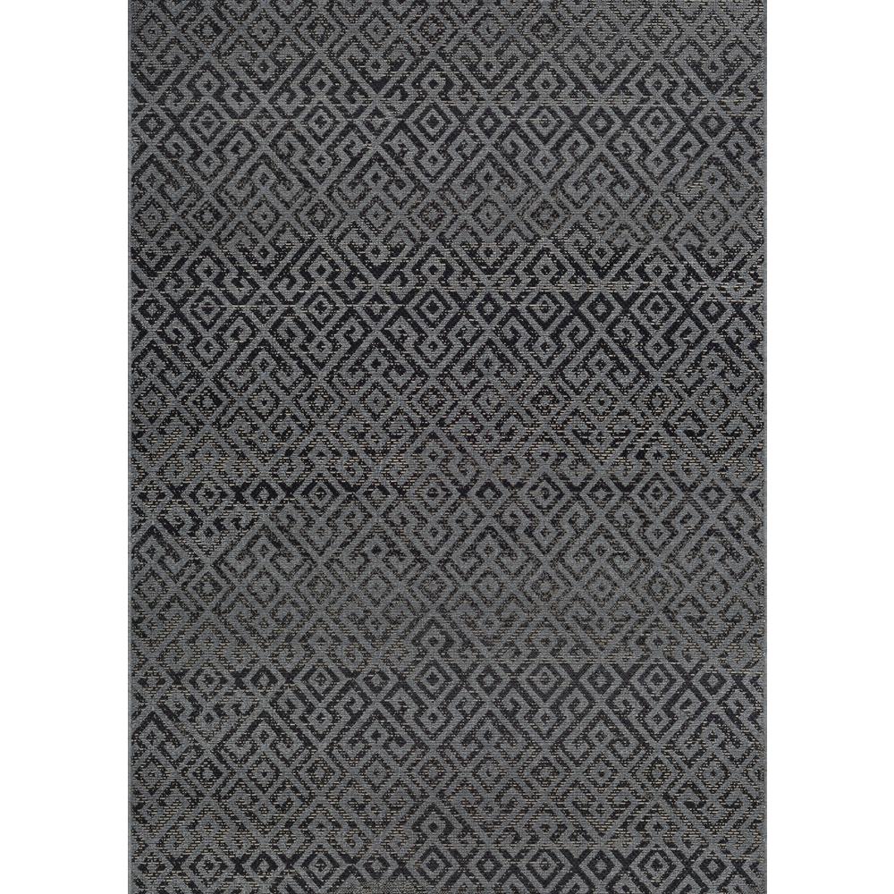 Pavers Area Rug, Black ,Rectangle, 2' x 3'7". Picture 1
