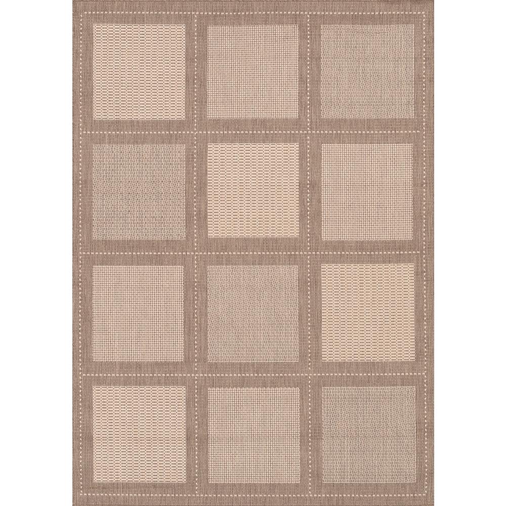 Summit Area Rug, Natural/Cocoa ,Rectangle, 3'9" x 5'5". Picture 1