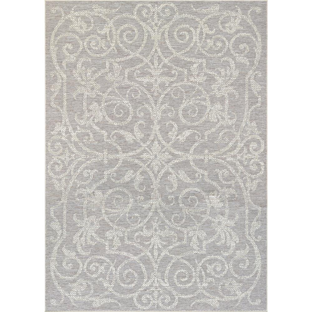 Summer Quay Area Rug, Cocoa/Natural ,Rectangle, 3'9" x 5'5". Picture 1
