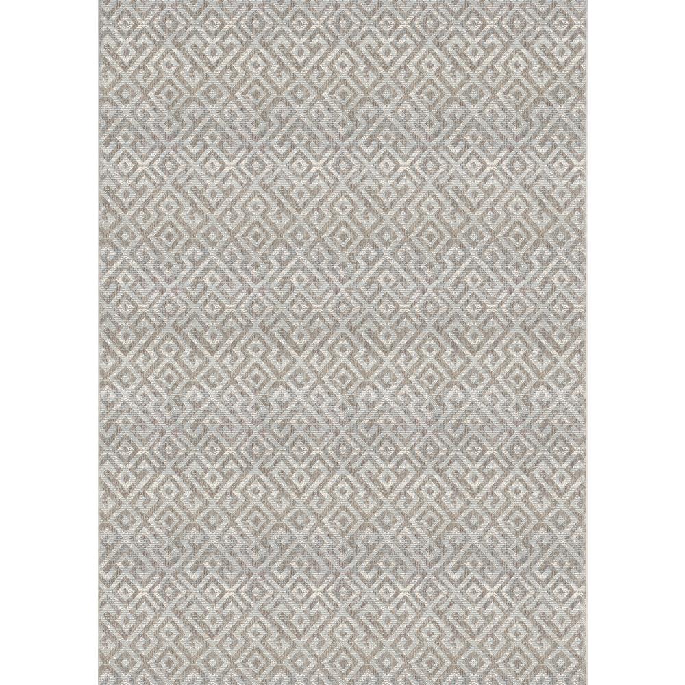 Pavers Area Rug, Mocha ,Rectangle, 3'9" x 5'5". Picture 1