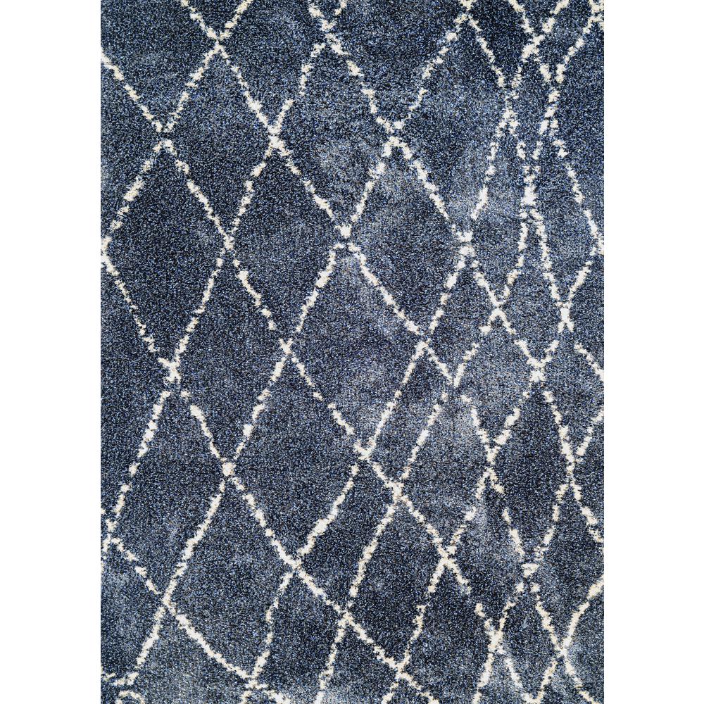 Whistler Area Rug, Blue/Snow ,Rectangle, 3'11" x 5'6". Picture 1