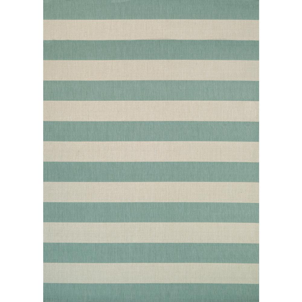 Yacht Club Area Rug, Sea Mist/Ivory ,Rectangle, 3'11" x 5'7". Picture 1
