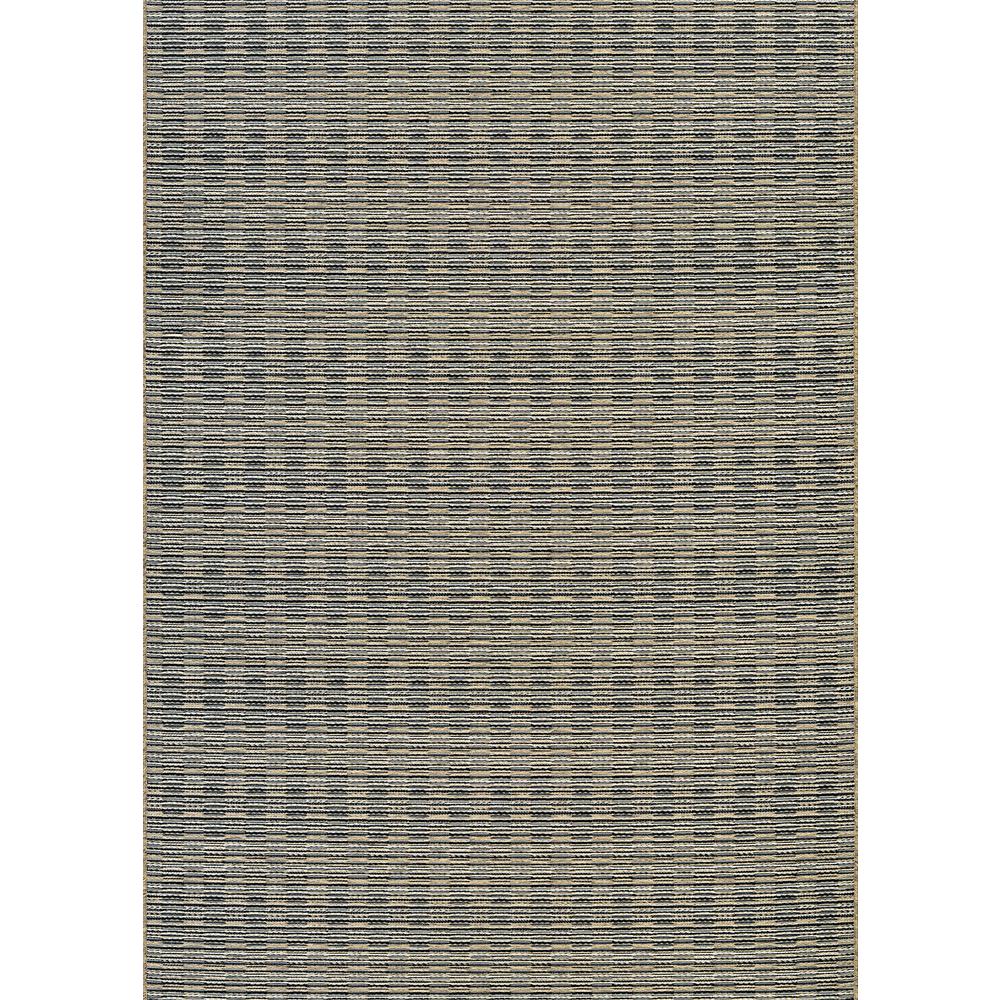 Barnstable Area Rug, Black/Gold ,Rectangle, 3'11" x 5'6". Picture 1