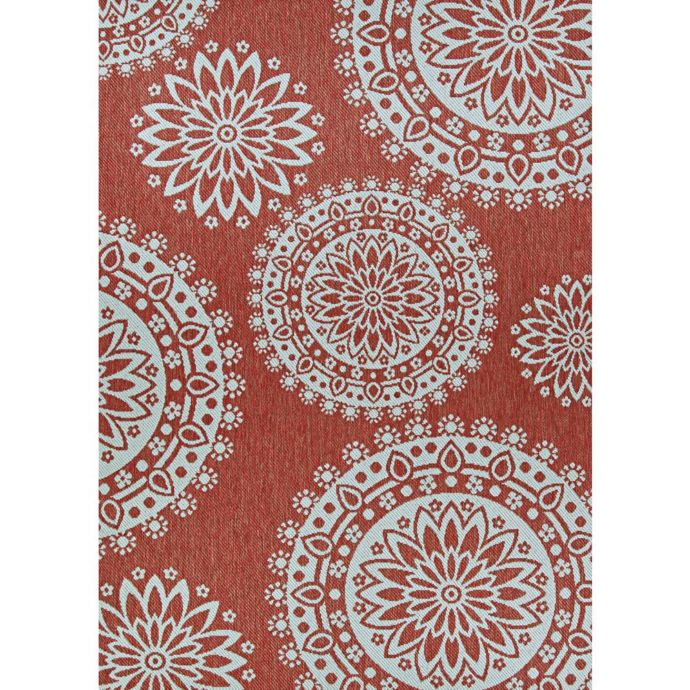 Flower Festival Area Rug, Coral & Dune ,Runner , 2'3" x 7'10". Picture 2