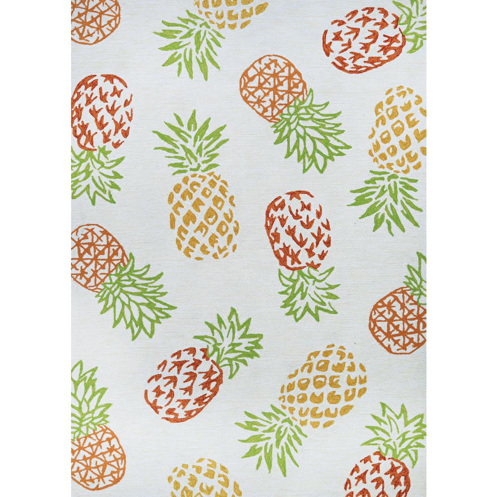 Pineapples Area Rug, Sand ,Rectangle, 5'6" x 8'. Picture 1