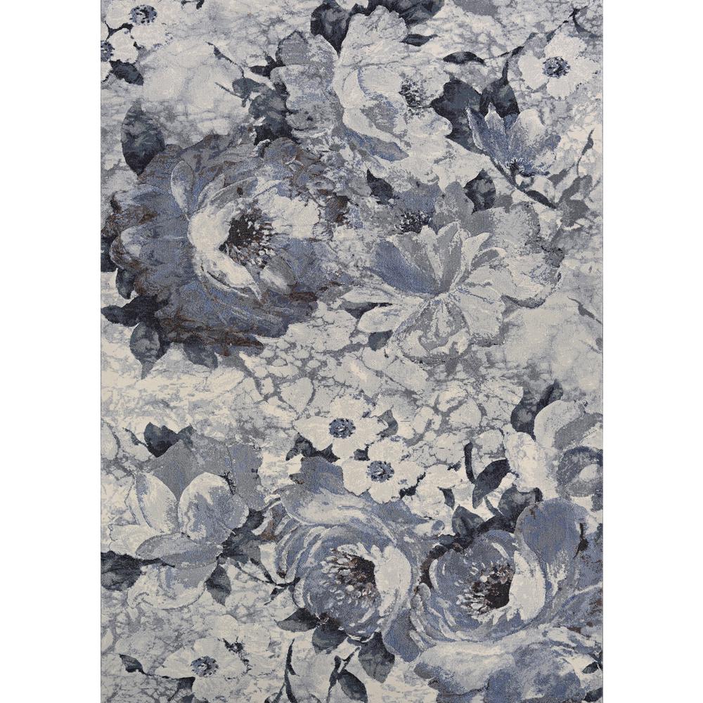Bountiful Area Rug, Pewter ,Rectangle, 5'3" x 7'6". Picture 1