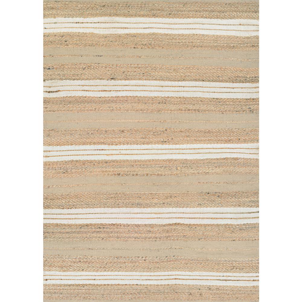 Ray Area Rug, Natural/Ivory ,Rectangle, 5' x 8'. Picture 1
