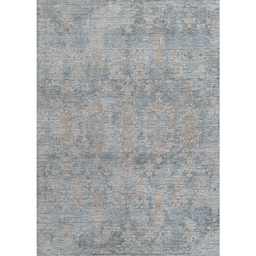 COURISTAN COUTURE  RENAISSANCE 5'3" x 7'6" PEWTER/MODE BEIGE  RUG RECTANGLE. Picture 1