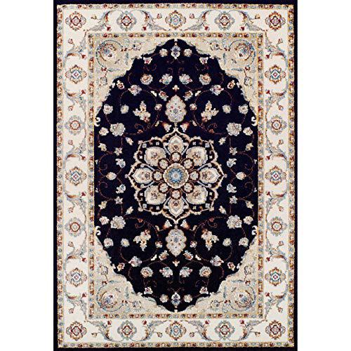 Floral Malayer Area Rug, Ebony/Sand ,Rectangle, 2' x 3'7". Picture 1
