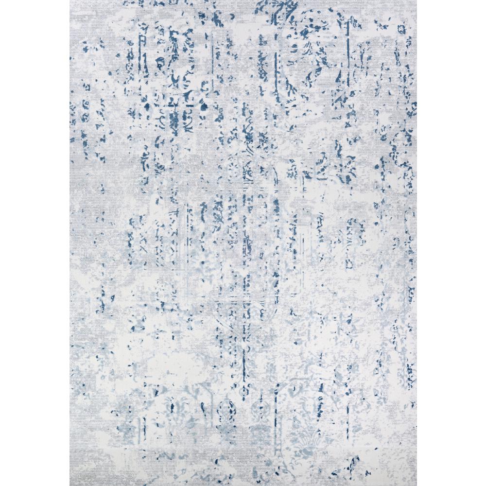 Kingsbury Area Rug, Steel Blue/Ivory ,Rectangle, 2' x 3'. Picture 1