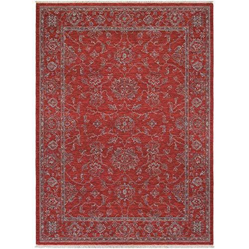Althea Area Rug, Scarlet/Beige ,Rectangle, 9'10" x 12'11". Picture 1