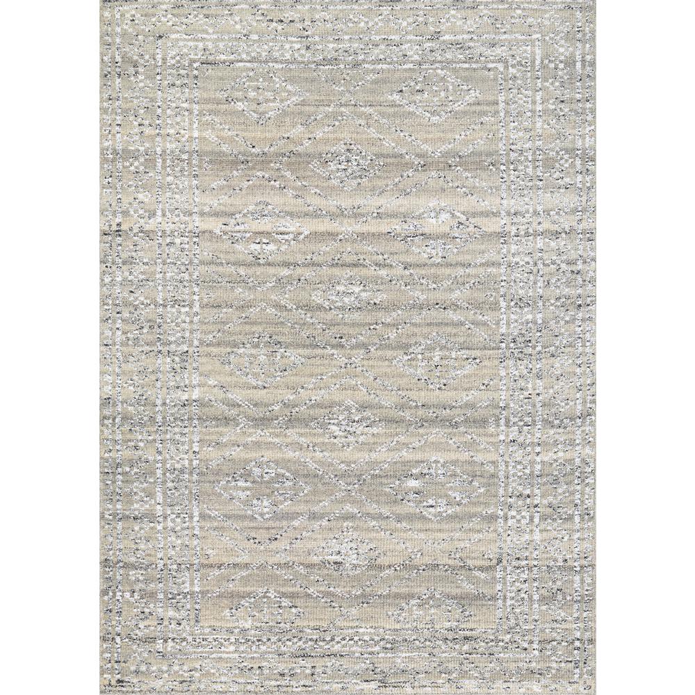 Sirsi Area Rug, Grey/Natural ,Rectangle, 2' x 4'. Picture 1