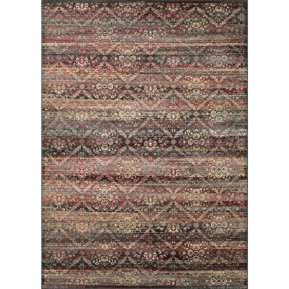 All Over Diamond Area Rug, Red/Black/Oatmeal ,Rectangle, 9'2" x 12'5". Picture 1