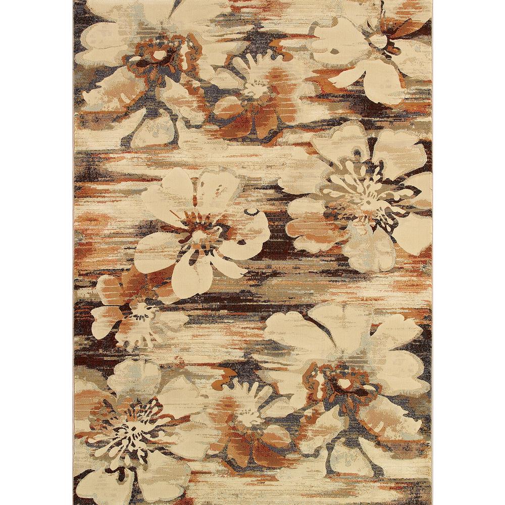Mosaic Florals Area Rug, Multi ,Rectangle, 9'2" x 12'5". Picture 1