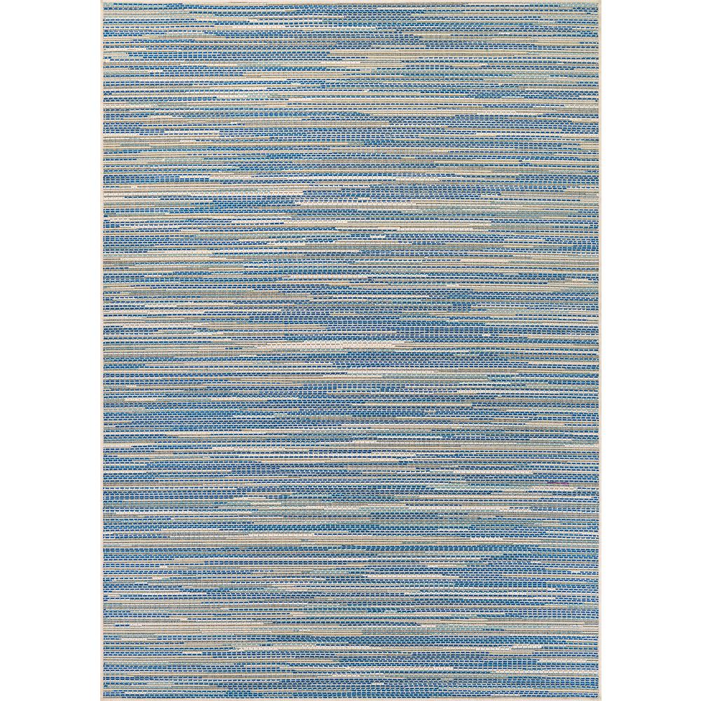 Alassio Area Rug, Sand/Azure/Turquoise ,Rectangle, 7'6" x 10'9". The main picture.